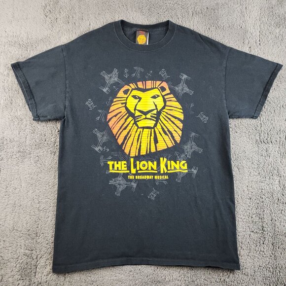 Disney Other - Disney The Lion King Broadway Musical Short Sleeve Shirt Size Medium Theatre